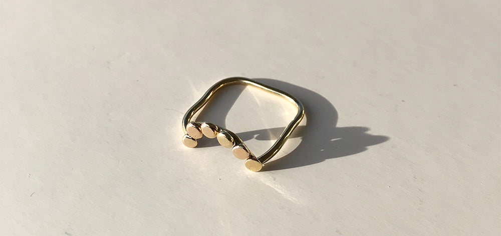 Dotted Ring Gold